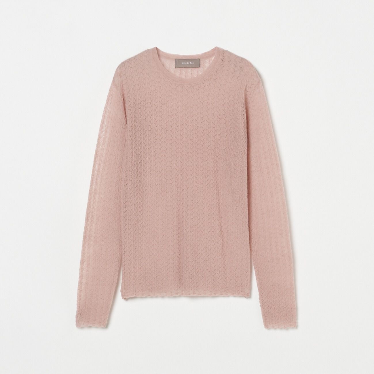 HELIOPOLE「HELIOPOLE POINTAIL LONG SLEEVE KNIT TEE」|ニット・セーター|ピンク