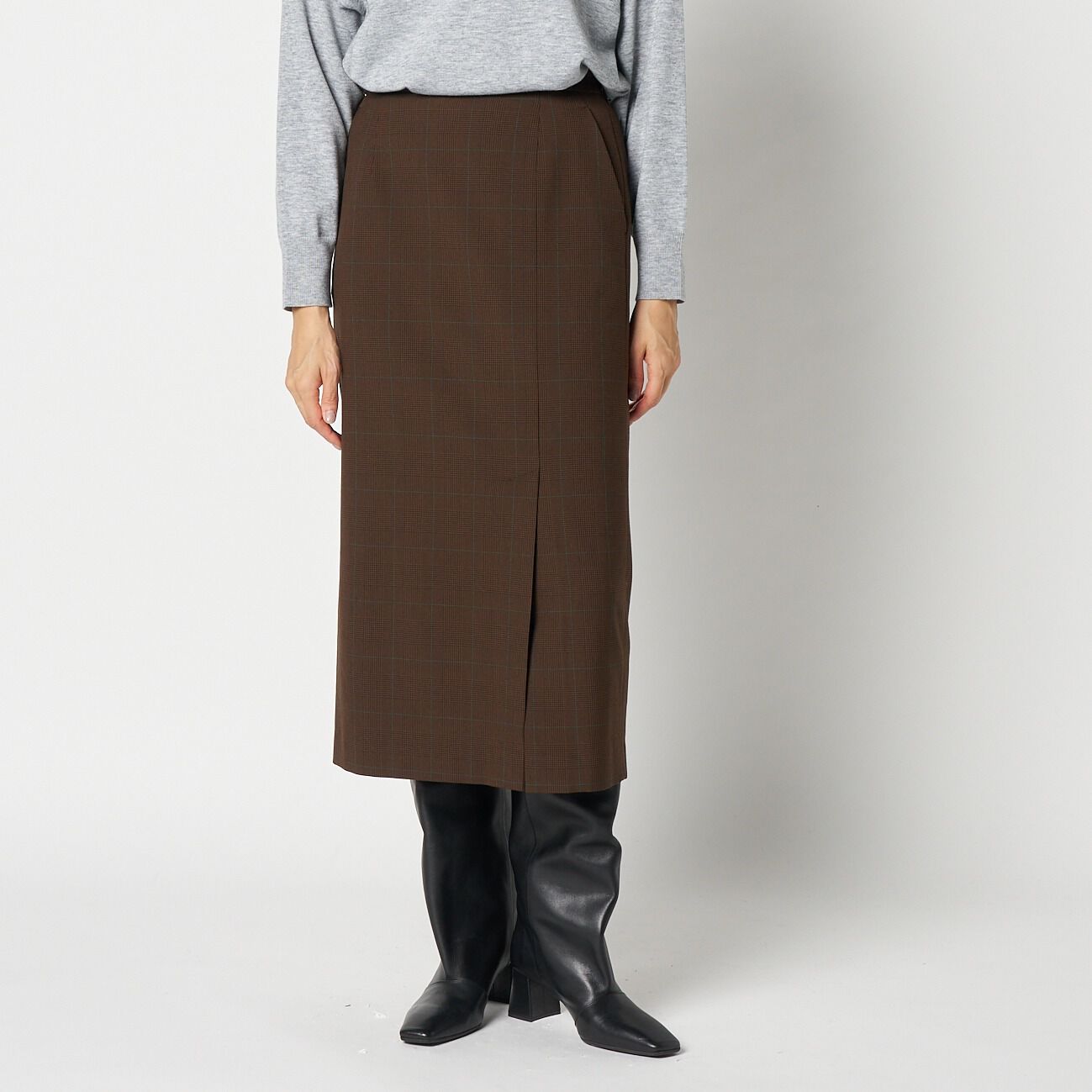 HELIOPOLE「HELIOPOLE CHECK I LINE SKIRT」|スカート|