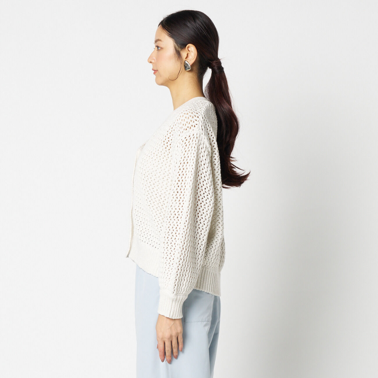 HELIOPOLE「HELIOPOLE MESH KNIT CARDIGAN」|ニット・セーター|