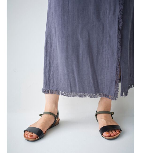 le.coeur blanc「ラップライクフリンジスカート」|スカート|