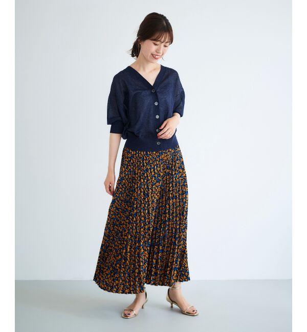 le.coeur blanc「フラワープリーツスカート」|スカート|