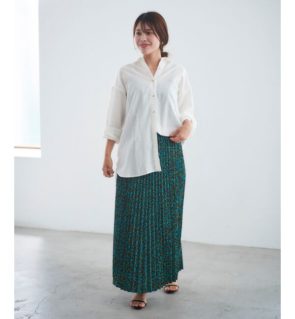 le.coeur blanc「フラワープリーツスカート」|スカート|