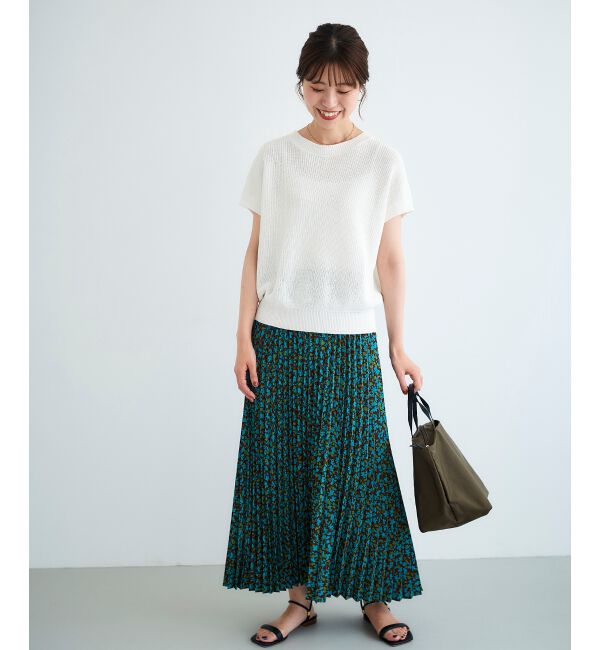 le.coeur blanc「フラワープリーツスカート」|スカート|