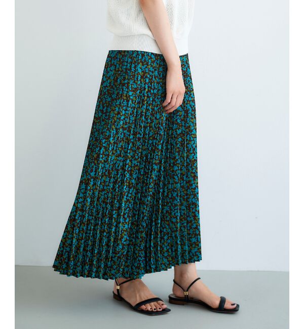 le.coeur blanc「フラワープリーツスカート」|スカート|