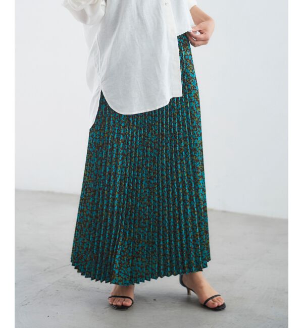 le.coeur blanc「フラワープリーツスカート」|スカート|