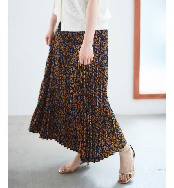 le.coeur blanc「フラワープリーツスカート」|スカート|