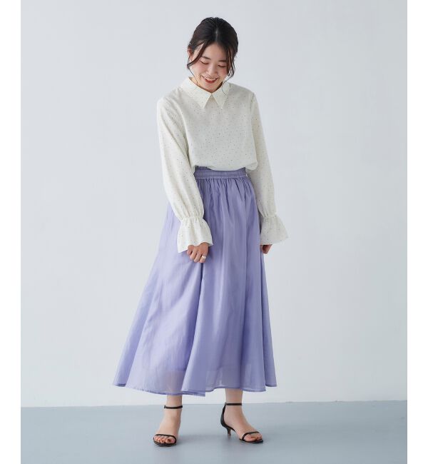 le.coeur blanc「キリカエギャザースカート」|スカート|