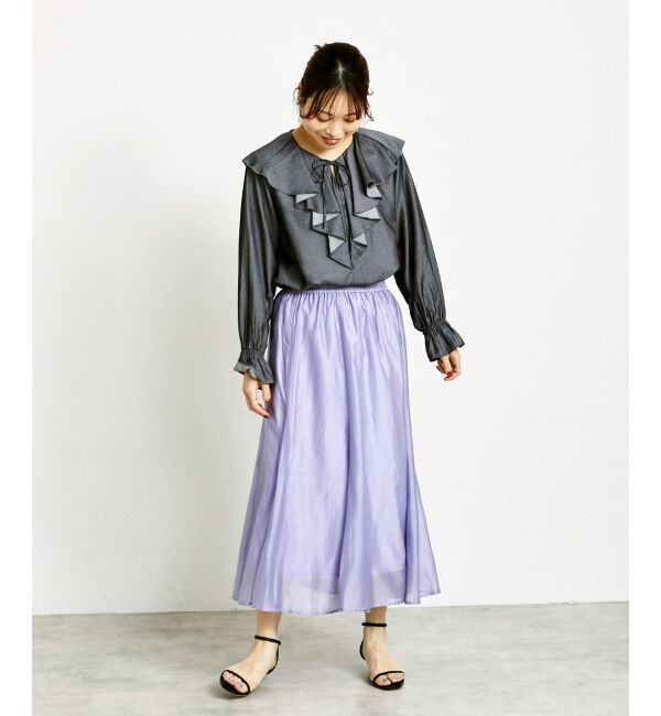 le.coeur blanc「キリカエギャザースカート」|スカート|