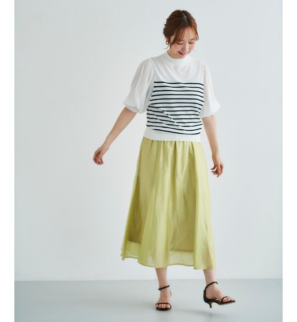 le.coeur blanc「キリカエギャザースカート」|スカート|