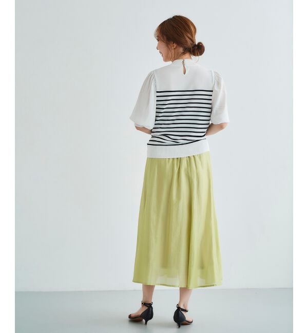 le.coeur blanc「キリカエギャザースカート」|スカート|