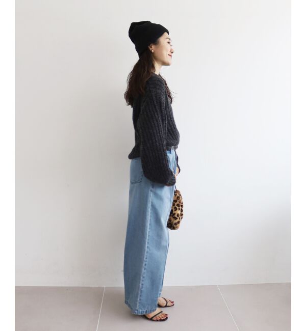  「《WEB限定アイテム》ヘアリーヤーンローゲージニット」|ニット・セーター|