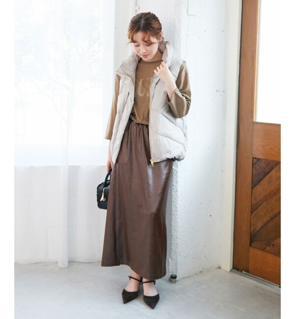  「《手洗い可能》シャイニーナロースカート」|スカート|