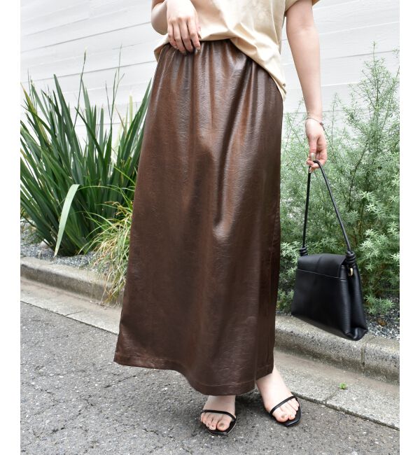  「《手洗い可能》シャイニーナロースカート」|スカート|