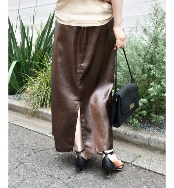  「《手洗い可能》シャイニーナロースカート」|スカート|