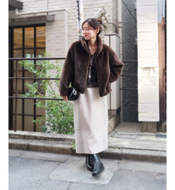  「ボンディングバイヤス切替スカート」|スカート|