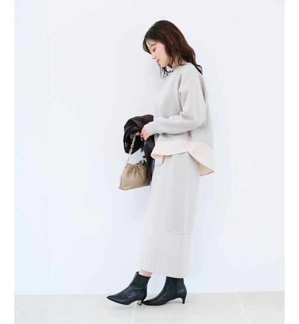  「ボンディングバイヤス切替スカート」|スカート|