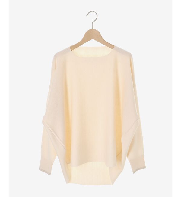  「《手洗い可能》ミラノリブラメ入り裾ラウンドニット」|ニット・セーター|