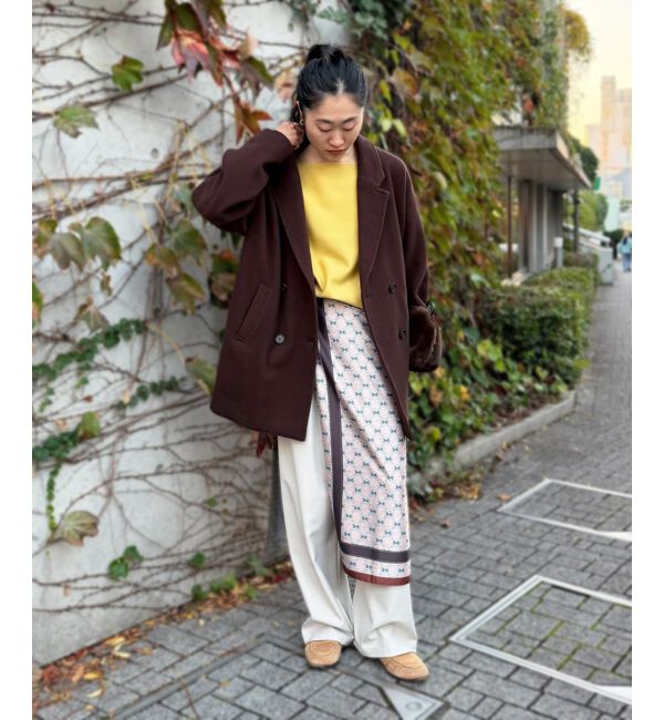  「《手洗い可能》ミラノリブラメ入り裾ラウンドニット」|ニット・セーター|