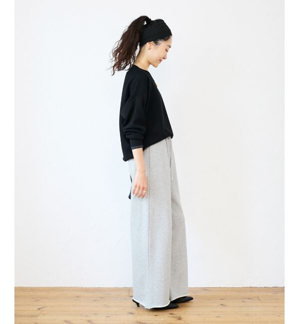  「《手洗い可能》ミラノリブラメ入り裾ラウンドニット」|ニット・セーター|