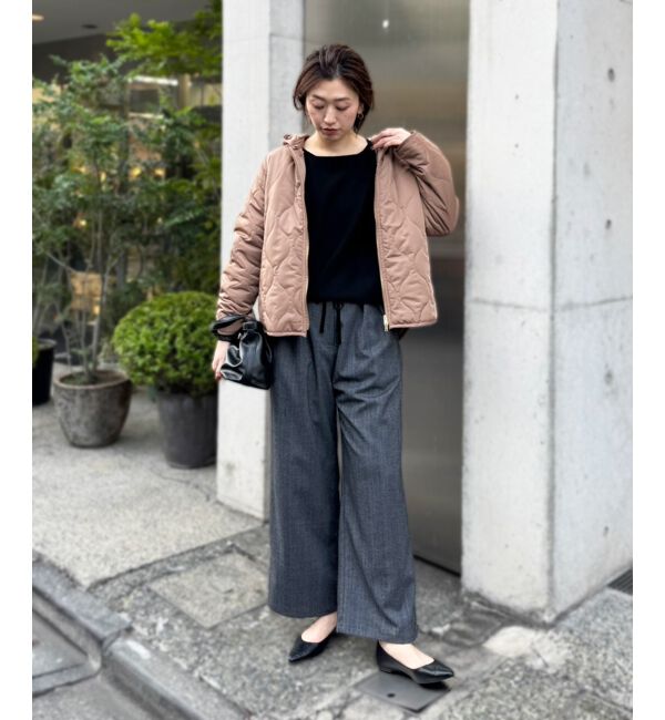  「《手洗い可能》ミラノリブラメ入り裾ラウンドニット」|ニット・セーター|