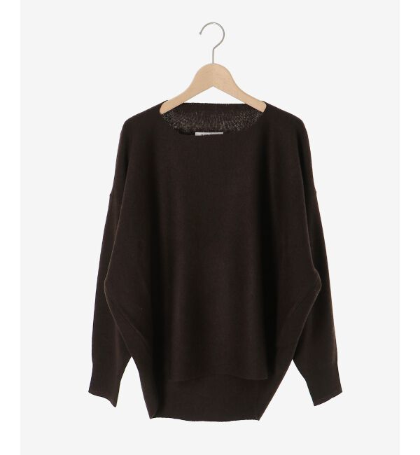  「《手洗い可能》ミラノリブラメ入り裾ラウンドニット」|ニット・セーター|