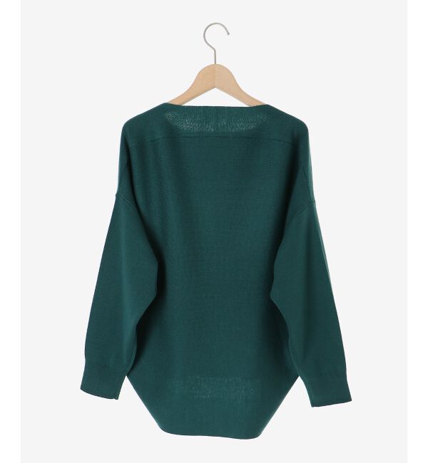  「《手洗い可能》ミラノリブラメ入り裾ラウンドニット」|ニット・セーター|