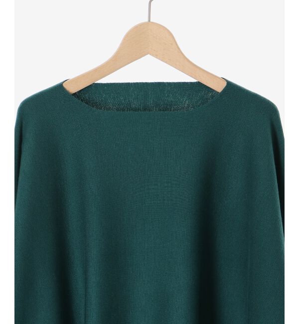  「《手洗い可能》ミラノリブラメ入り裾ラウンドニット」|ニット・セーター|