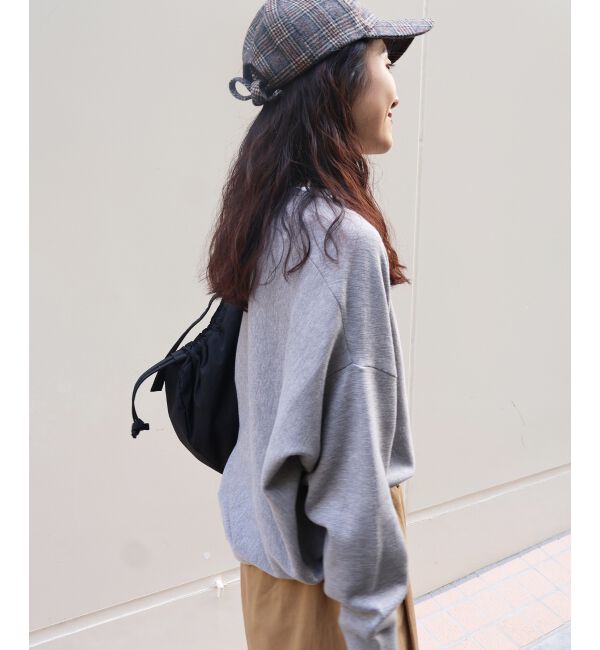  「《手洗い可能》ミラノリブラメ入り裾ラウンドニット」|ニット・セーター|