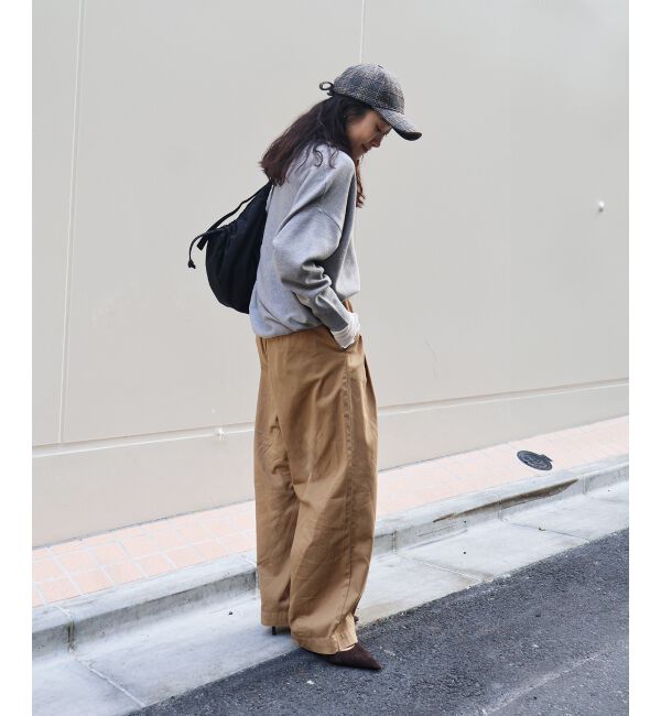  「《手洗い可能》ミラノリブラメ入り裾ラウンドニット」|ニット・セーター|