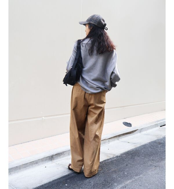  「《手洗い可能》ミラノリブラメ入り裾ラウンドニット」|ニット・セーター|