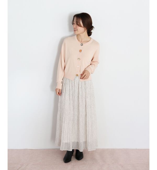  「TORRAZZO DONNAビジューコンパクトカーデ」|カーディガン|