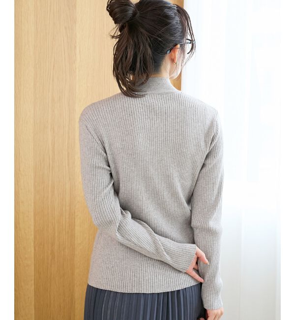  「《手洗い可能》3WAYハイネックレイヤードニット」|ニット・セーター|