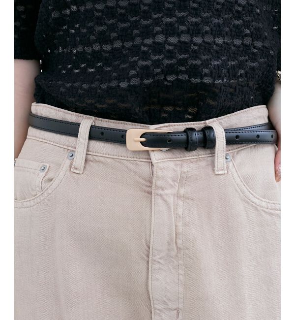  「《WEB限定アイテム》シンプル細ベルト」|ベルト|