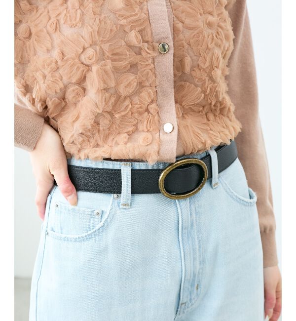  「《WEB限定アイテム》オーバルバックルベルト」|ベルト|