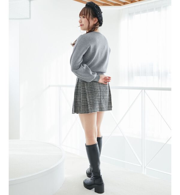 MAJESTICLEGON「サイドベルトプリーツミニスカパン」|スカート|