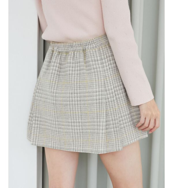 MAJESTICLEGON「サイドベルトプリーツミニスカパン」|スカート|