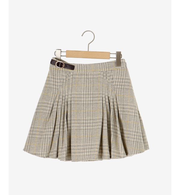 MAJESTICLEGON「サイドベルトプリーツミニスカパン」|スカート|