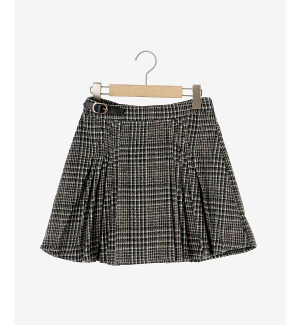 MAJESTICLEGON「サイドベルトプリーツミニスカパン」|スカート|