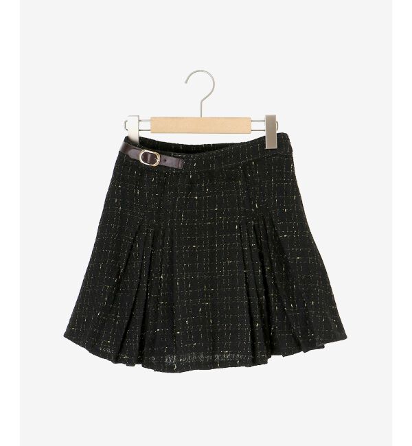 MAJESTICLEGON「サイドベルトプリーツミニスカパン」|スカート|