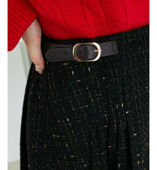 MAJESTICLEGON「サイドベルトプリーツミニスカパン」|スカート|