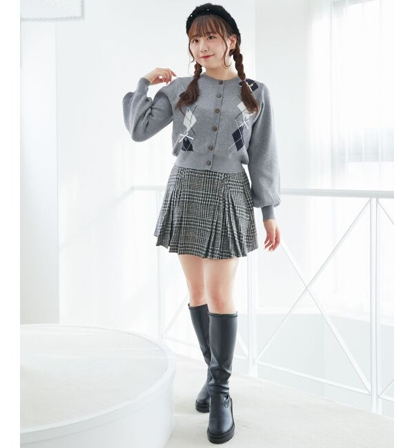 MAJESTICLEGON「サイドベルトプリーツミニスカパン」|スカート|