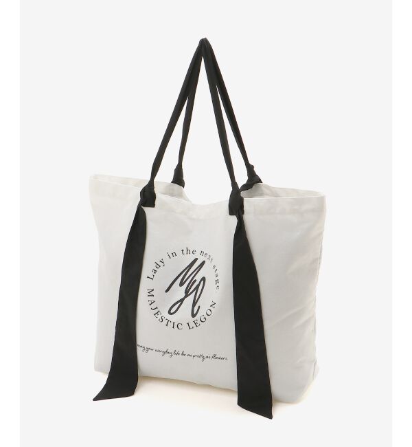  「MJリボンハンドルトートバッグB」|トートバッグ|