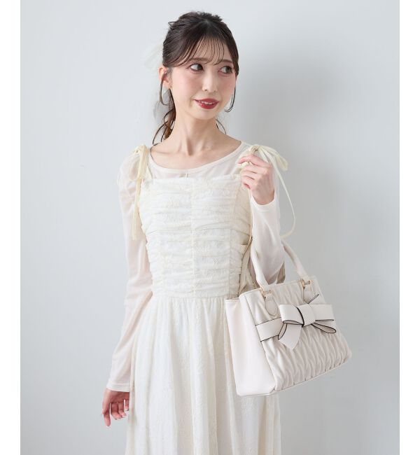  「ドットチュールシアートップス」|Tシャツ・カットソー|