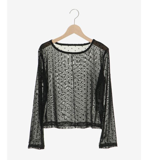  「ドットチュールシアートップス」|Tシャツ・カットソー|