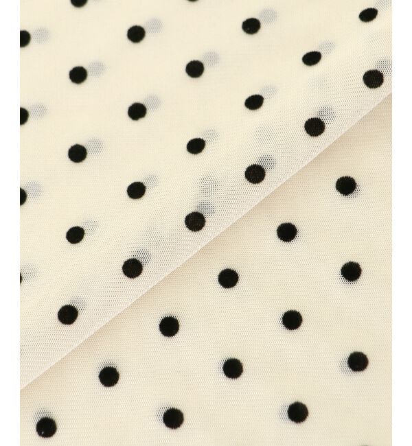  「ドットチュールシアートップス」|Tシャツ・カットソー|