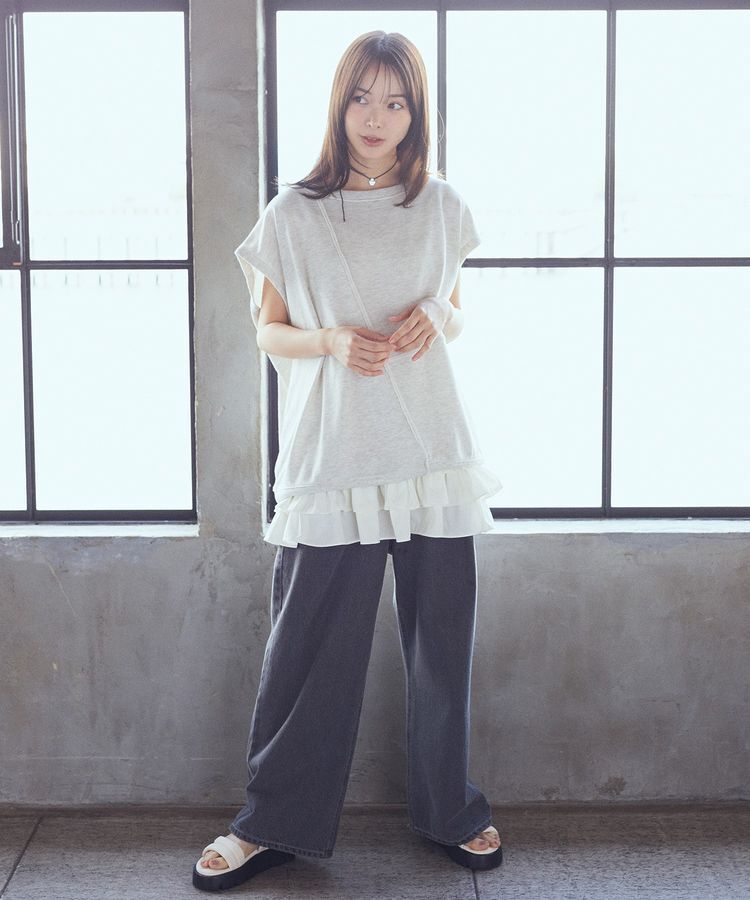 earth music&ecology「マルチウェイリメイク風プルオーバー」|スウェット・ジャージ|