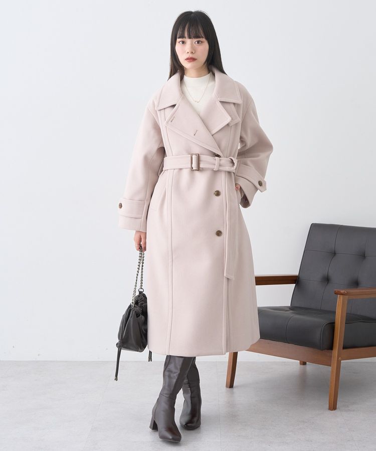 earth music&ecology「3WAYカラーロングコート」|その他|Light beige