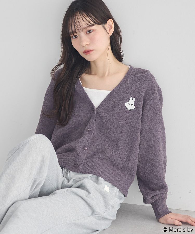 earth music&ecology「miffy/earth モコモコカーディガン」|カーディガン|Charcoal Gray