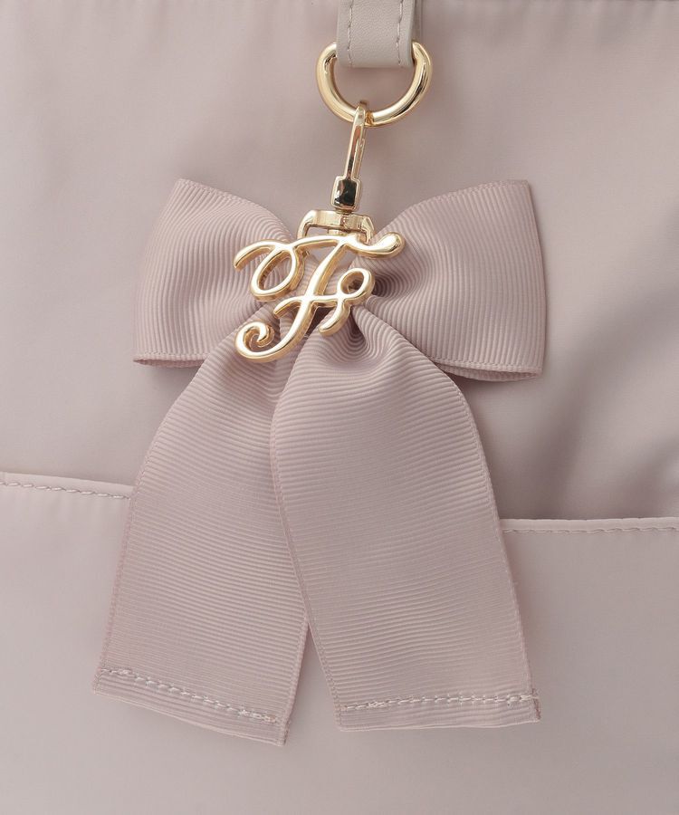 Maison de FLEUR「撥水加工リボンチャームマルチポケットトートM」|トートバッグ|