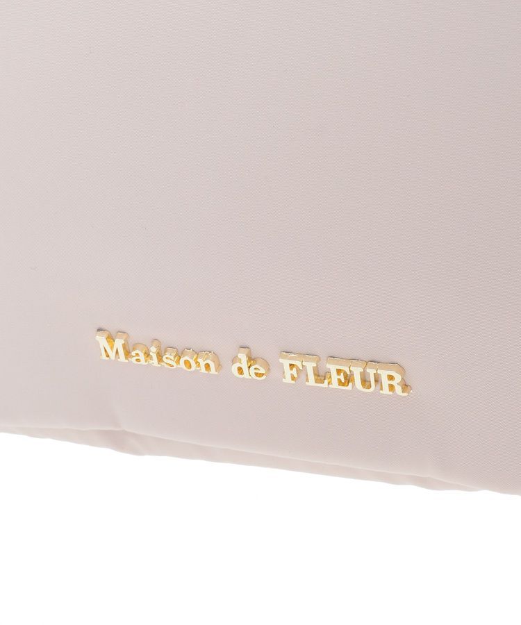 Maison de FLEUR「撥水加工リボンチャームマルチポケットトートM」|トートバッグ|